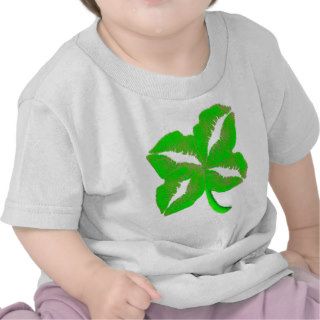 Green Irish Lips T shirts