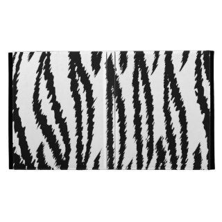 Black and White Tiger Print. Tiger Pattern. iPad Cases