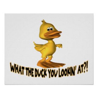 What The Duck You Lookin At Print