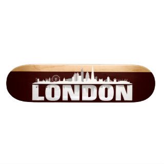 London city of skyline   gift ideas skate board deck