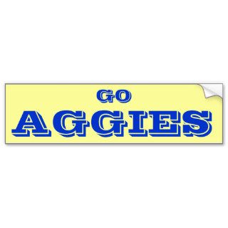 Go Aggies Bumper Sticker