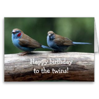 Happy birthday to the twins cards