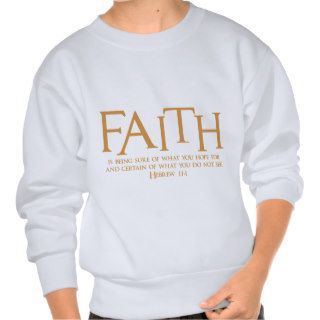 Hebrew 111, gold pullover sweatshirt