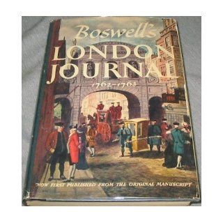 Boswell's London Journal Frederick Pottle Books
