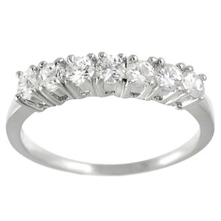 Tressa Collection Highly Polished Sterling Silver Round cut CZ Bridal style Ring Tressa Cubic Zirconia Rings