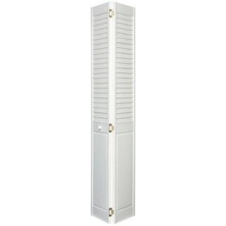 Home Fashion Technologies 2 in. Louver/Panel Primed Solid Wood Interior Bifold Closet Door 1252480200