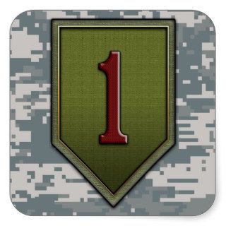 1st Infantry Division SSI Square Sticker