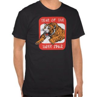 Chinese Year of The Tiger 1962 Dark T Shirts