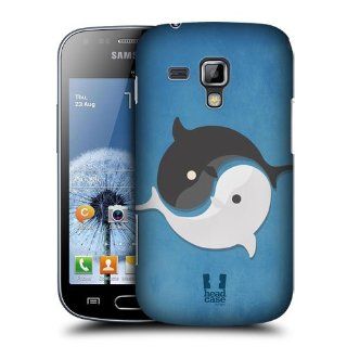 Head Case Designs Yin Yang Kawaii Whales Hard Back Case Cover for Samsung Galaxy S Duos S7562 S7560 Cell Phones & Accessories