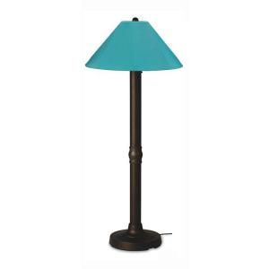 Patio Living Concepts Seaside 60 in. Outdoor Bronze Floor Lamp with Aruba Shade 38627