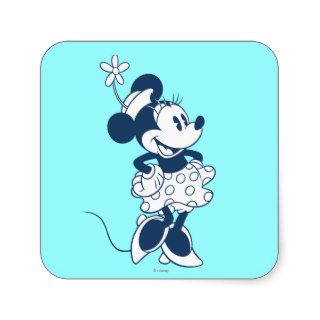 Classic Minnie Mouse Blue 1 Stickers
