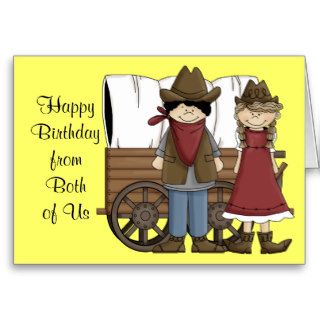 Western Birthday Wishes Both Cards