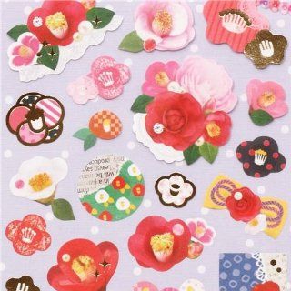 Japanese rose blossom paper sticker Toys & Games
