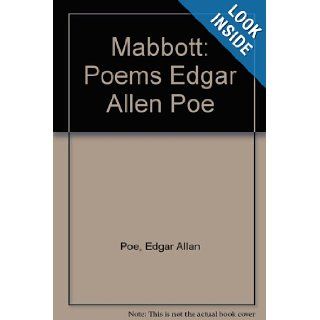The Poems of Edgar Allan Poe (Harvard Paperbacks No. 166) Edgar Allan Poe, Thomas Ollive Mabbott 9780674677807 Books