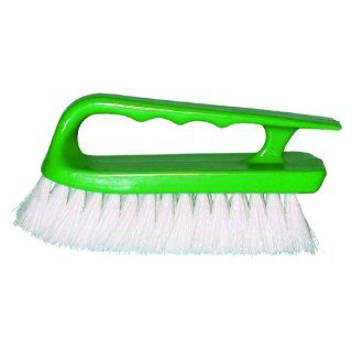 Magnolia Brush 167 R Economy Handle Scrub Brush, Crimped Polypropylene Bristles, 1" Trim, 6 1/2" Length x 2 1/4" Width, White (Case of 24) Cleaning Brushes