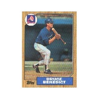 1987 Topps #186 Bruce Benedict Sports Collectibles