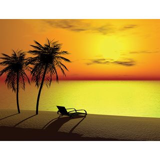 Brewster 'Home Fashoins Yellow Sunset' Wall Mural Vinyl Wall Art