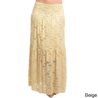 Feellib Women's Romantic Laced Long Skirt Long Skirts