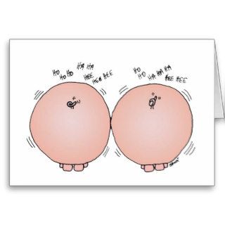 Cartoon pigs "I miss you" friendship card