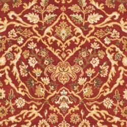 Handmade Majesty Red/ Gold New Zealand Wool Rug (8' x 11'2) Safavieh 7x9   10x14 Rugs
