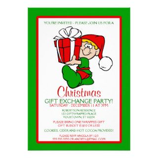 Christmas Gift Exchange Party Invitation