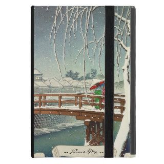 Late Snow Along Edo River Hasui Kawase winter art Case For iPad Mini
