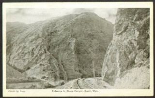 Railroad line into Sheep Canyon Basin WY postcard 191? Entertainment Collectibles