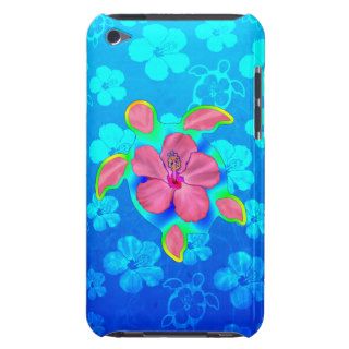 Tropical Honu Turtle and Hibiscus iPod Touch Case Mate Case