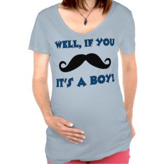 Mustache Funny Maternity Shirt