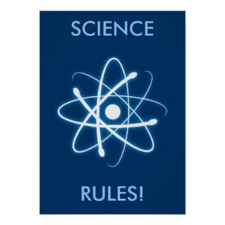 SCIENCE RULES   unique Poster