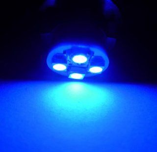 2x Bright Blue 4 SMD LED 194 168 SMD T10 W5W Wedge Light Bulbs Lamp 5050 Automotive
