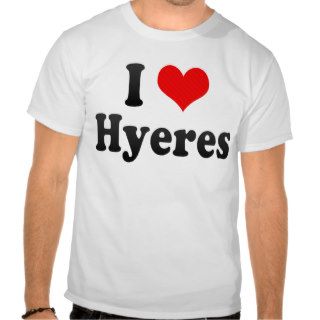 I Love Hyeres, France Tee Shirts