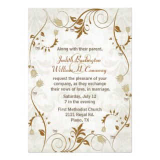 Elegant Fall Wedding Invitation