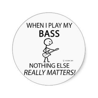 Bass Nothing Else Matters Stickers