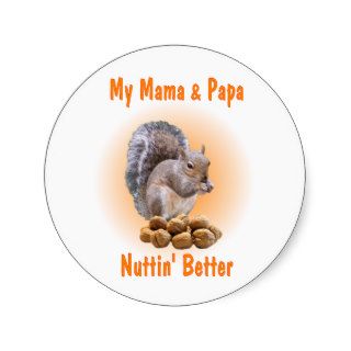 My Mama & Papa Round Stickers