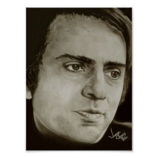 Carl Sagan Portrait Posters