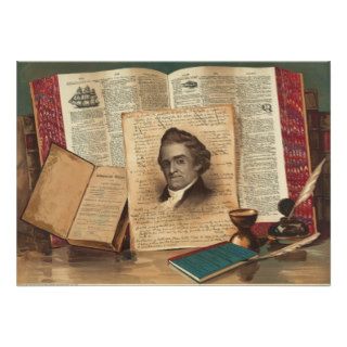 Noah Webster The Schoolmaster of the Republic Personalized Announcements