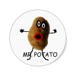 Mr Potato Cartoon Sticker