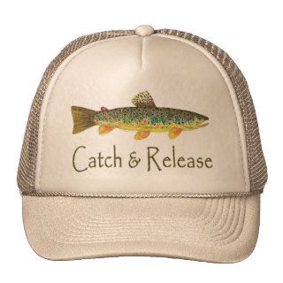 Catch and Release Fishing Mesh Hats