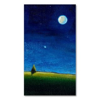 Night landscape art The Stars Are Calling, Colin Business Card Template