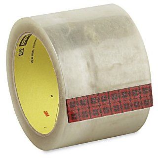 3M 373 Clear Carton Sealing Tape   3" x 55 yards  Packing Tape 