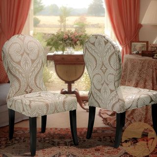 Christopher Knight Home Candida Floral Taupe Chenlle Dining Chairs (Set of 2) Christopher Knight Home Dining Chairs