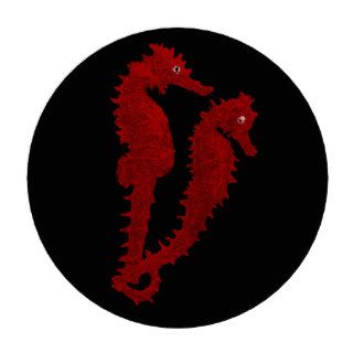 Dance Of The Seahorses (Red) Poker Chips