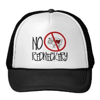 No Redneckery Funny Redneck Sheep Trucker Hat