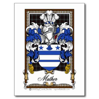 Mather Family Crest Post Cards