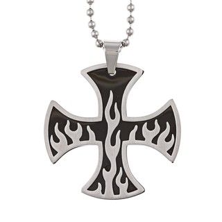 Stainless Steel Men's Baron Cross Necklace Men's Necklaces