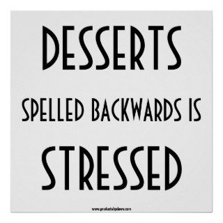 Desserts Poster Print