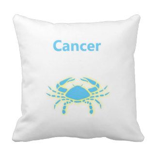 Cancer star sign zodiac sign June 21   July 22 Pillow