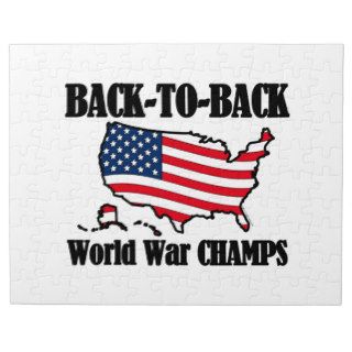 Back To Back WW Champs, USA Shape Puzzles