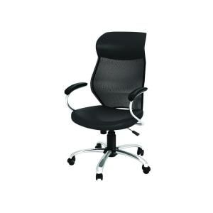 Z Line Designs Mesh and Leathercare Fabric Manager Chair ZL8891 01MCU
